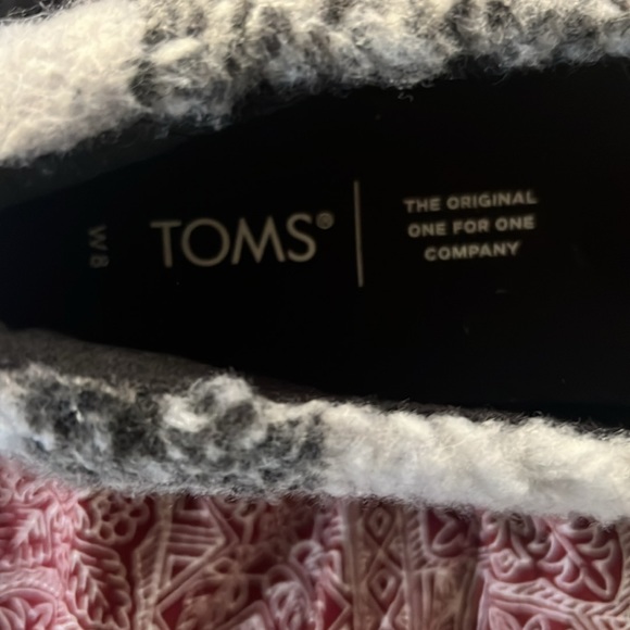 Toms W 8 Warm Alpargate Lug Faux Shearling  Plaid NWT - Picture 4 of 5